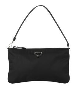 Mini Shoulder Bag, Nylon, Black, MII, DB, 3*